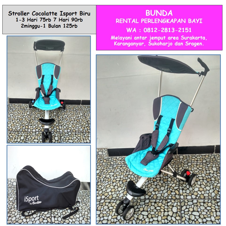 STROLLER COCOLATTE ISPORT BIRU MUDA