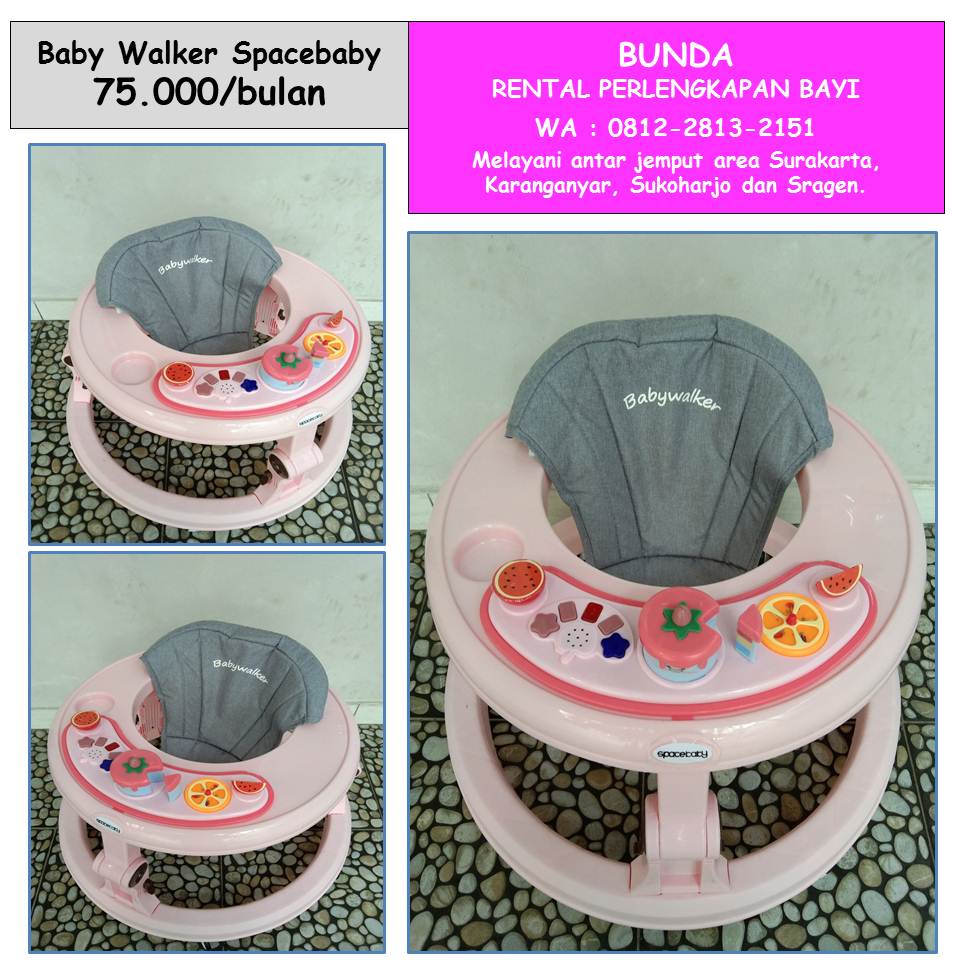 BABY WALKER SPACEBABY PINK 01