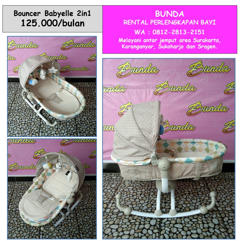 BOUNCER 2IN1 BABYELLE ROCKER N BASSINET