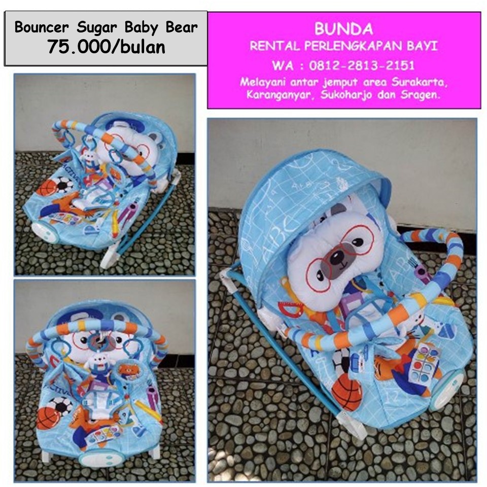 BOUNCER SUGAR BABY BIRU BEAR