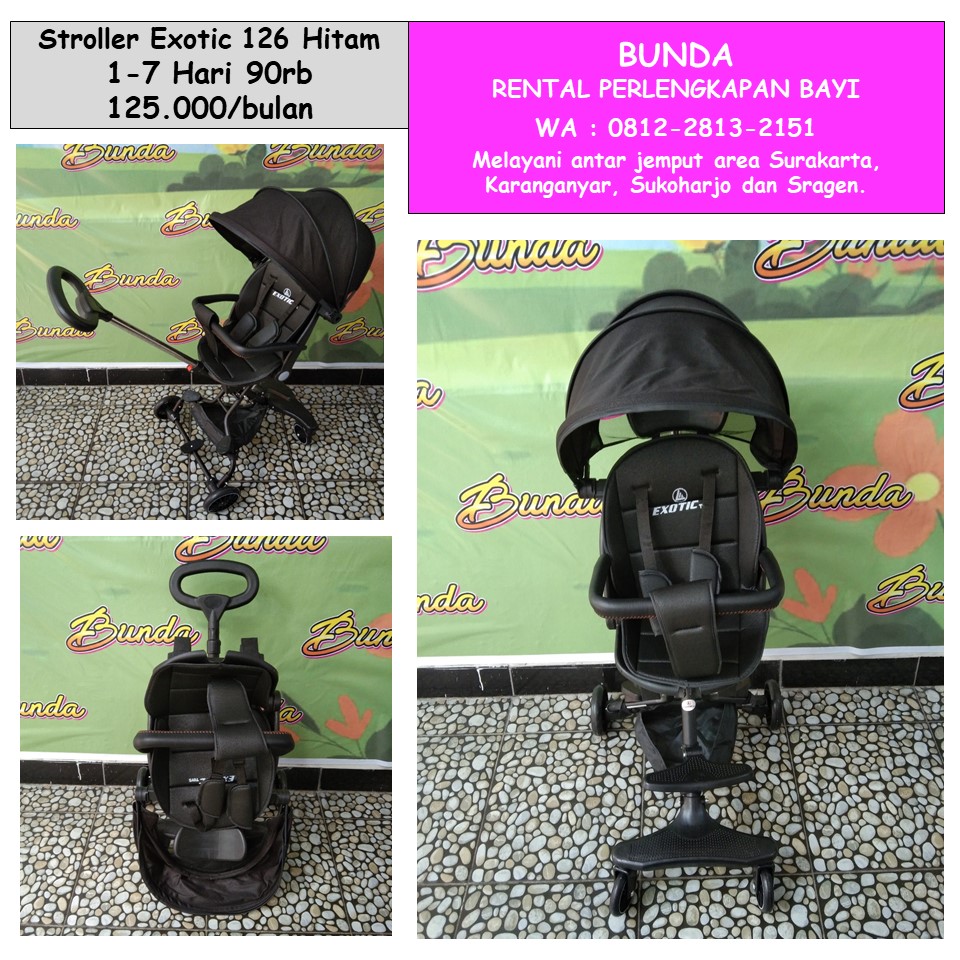 STROLLER EXOTIC 126 HITAM 01