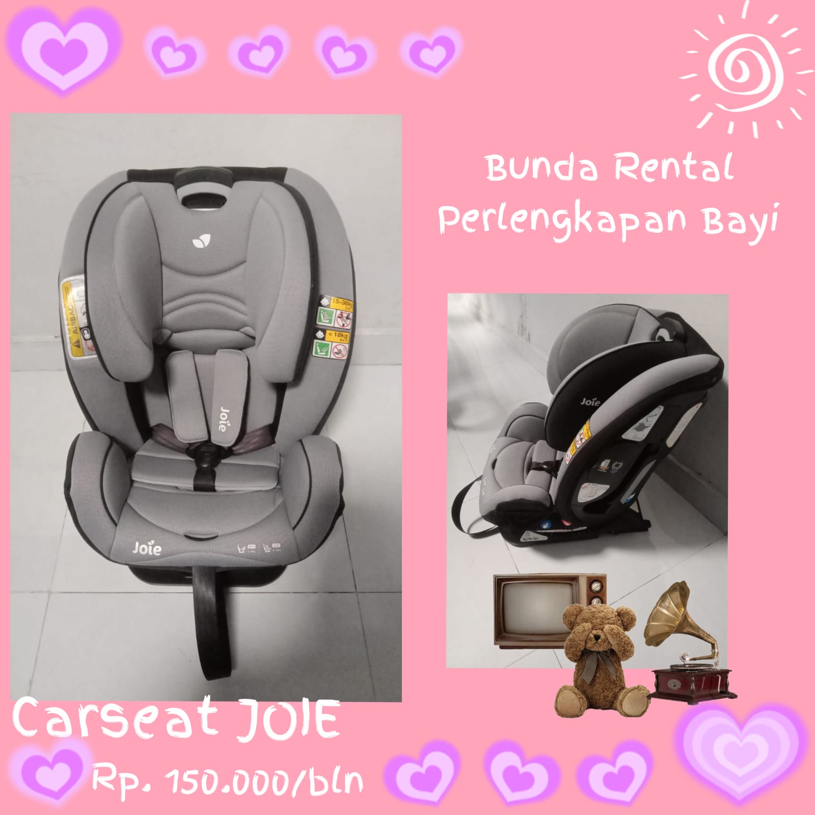 CAR SEAT JOIE LIGHT GREY