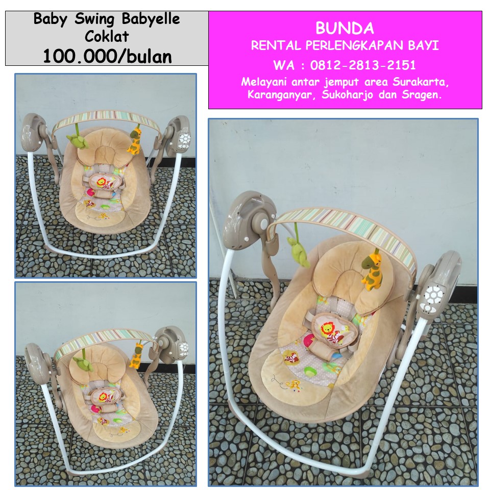BABY SWING BABYELLE COKLAT 03