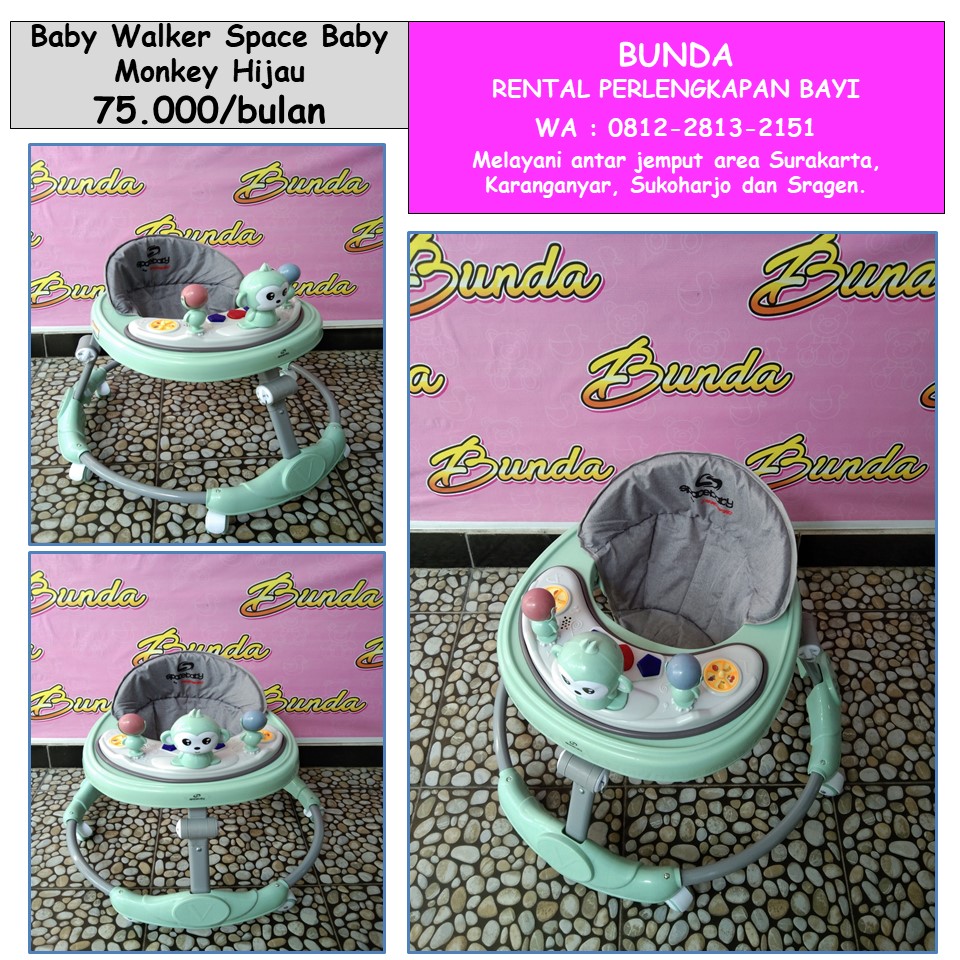 BABY WALKER SPACE BABY SB-506 HIJAU 02