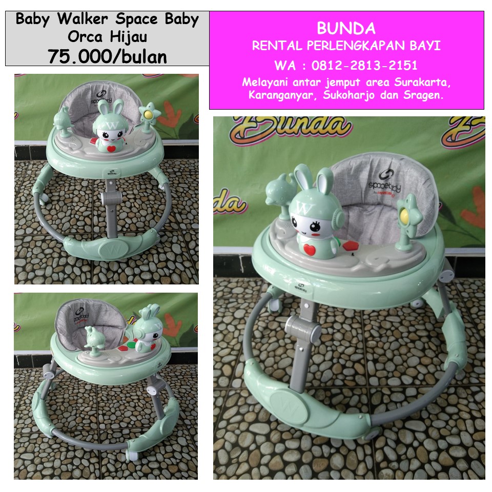 BABY WALKER SPACE BABY ORCA HIJAU 01