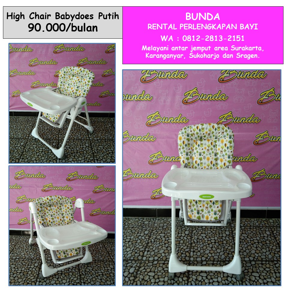 HIGH CHAIR BABYDOES PUTIH