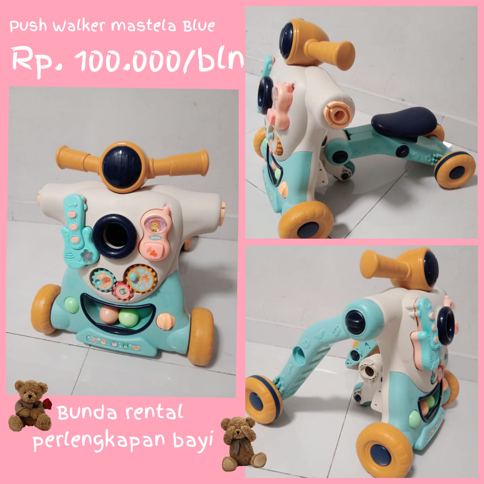 PUSH WALKER MASTELA BIRU