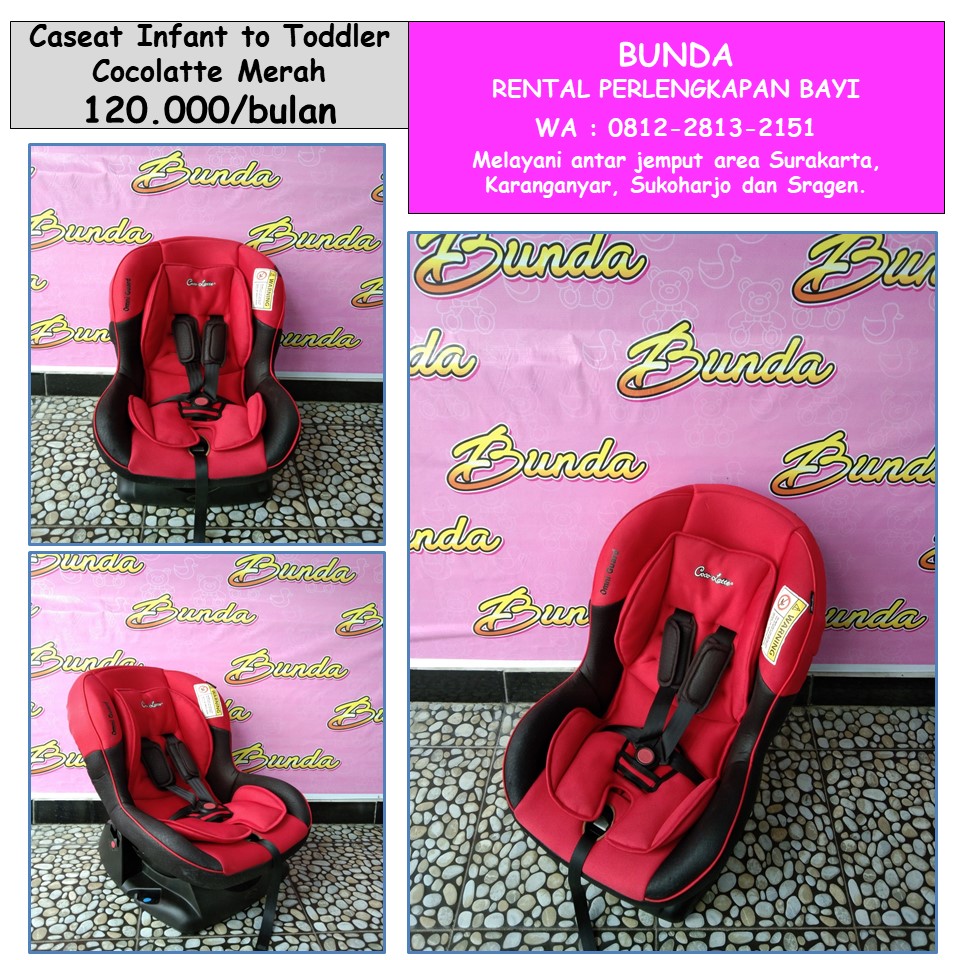 CARSEAT INFANT TO TODDLER COCOLATTE OMNI GUARD MERAH