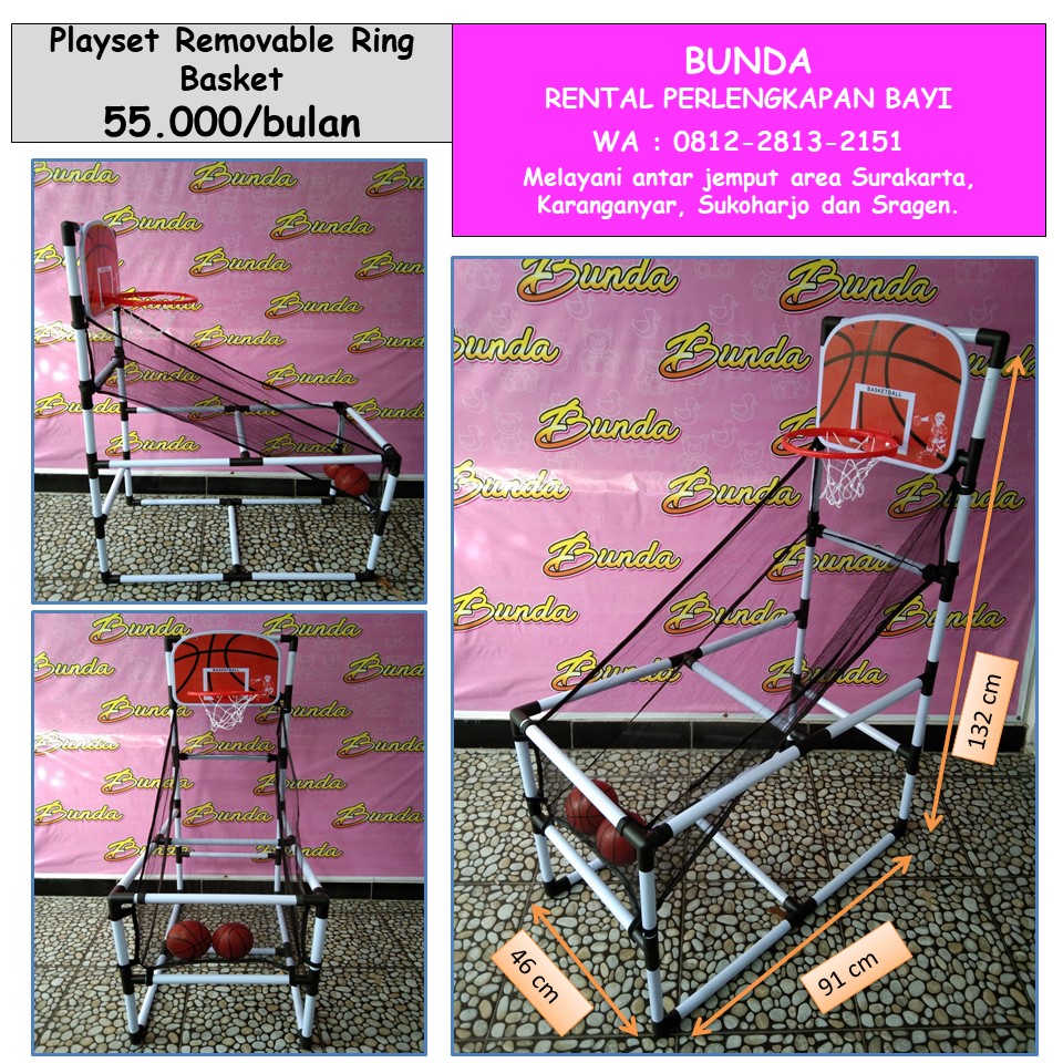 PLAYSET REMOVABLE RING BASKET