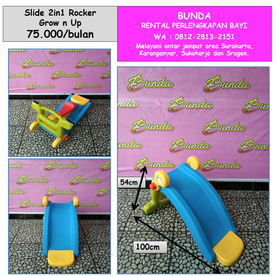 GROW N UP FUN SLIDE N ROCKER