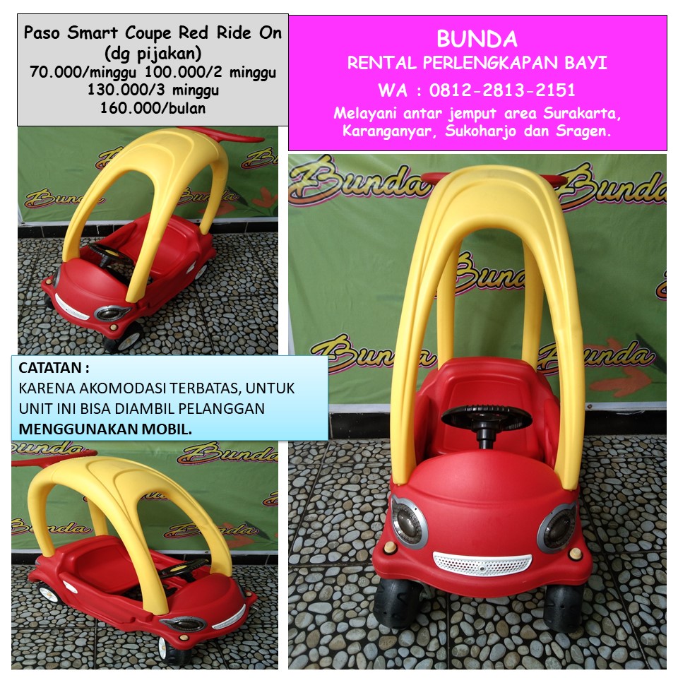 PASO SMART COUPE RED RIDE ON