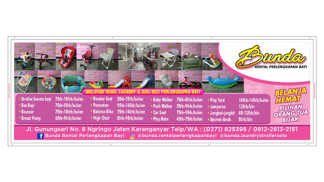 BUNDA RENTAL PERLENGKAPAN BAYI