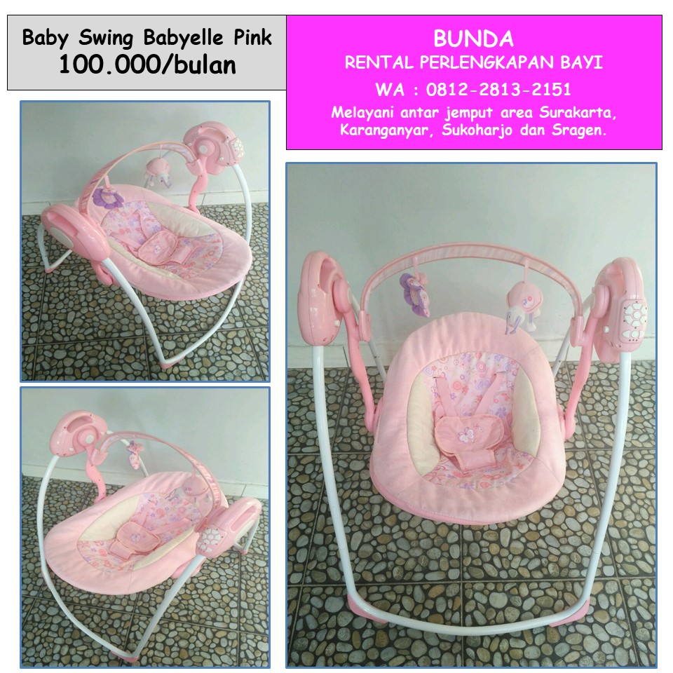 BABY SWING BABYELLE PINK