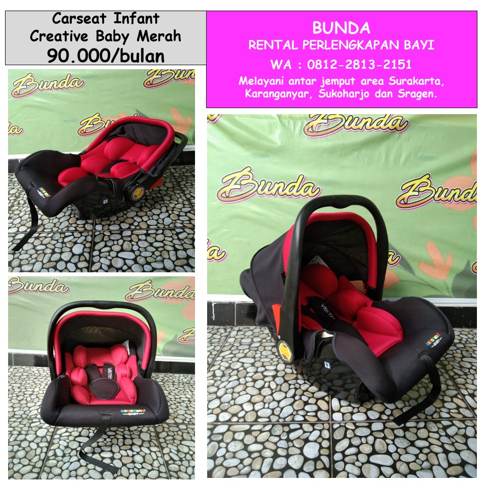 CARSEAT INFANT CREATIVE BABY MERAH
