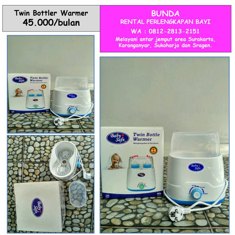 TWIN BOTTLER WARMER BABY SAFE