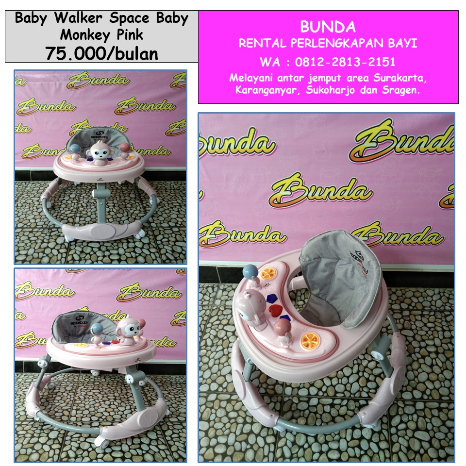 BABY WALKER SPACE BABY SB-506 PINK 01